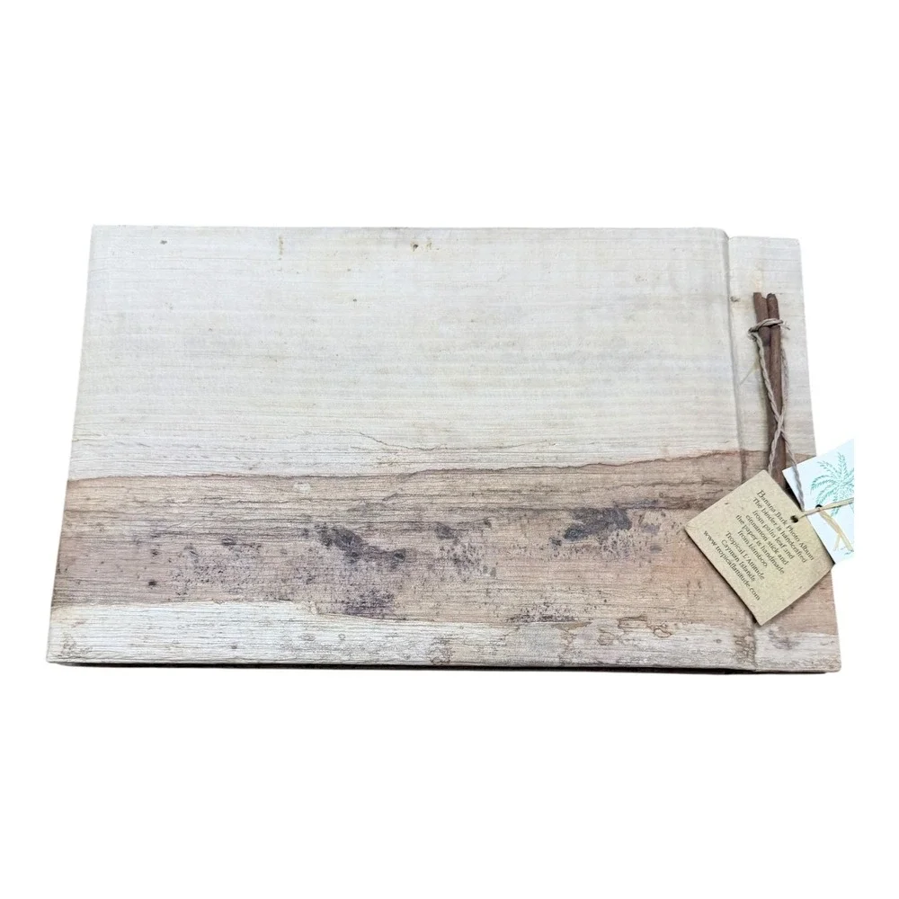 Tropical L'Attitude Photo Album Banana Bark Handmade Cayman Islands Bamboo Paper